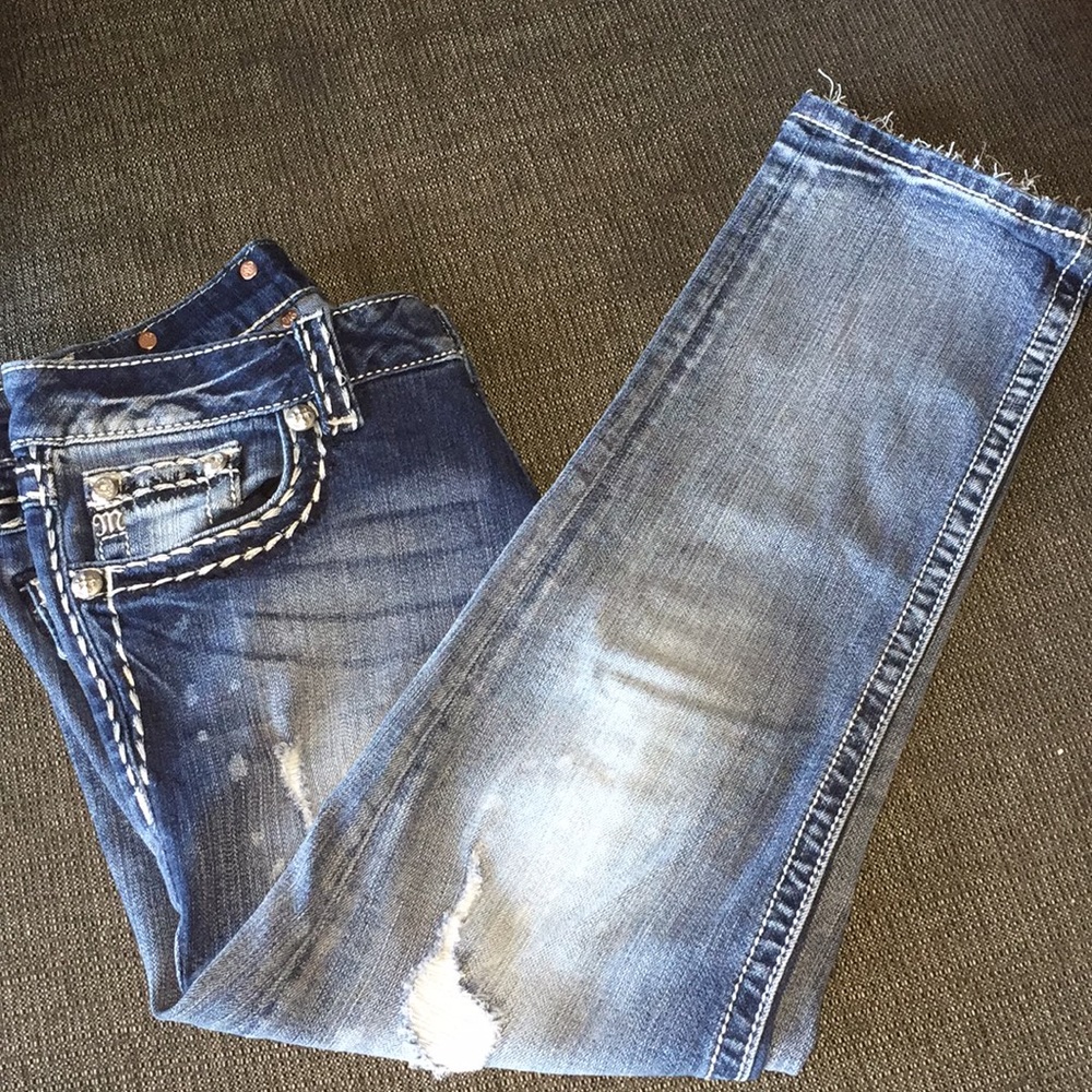 đź§µUpCycled MissMe Capri Jeansđź‘– - Picture 6 of 8